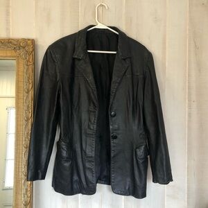 Classic Black Leather Women's Jacket